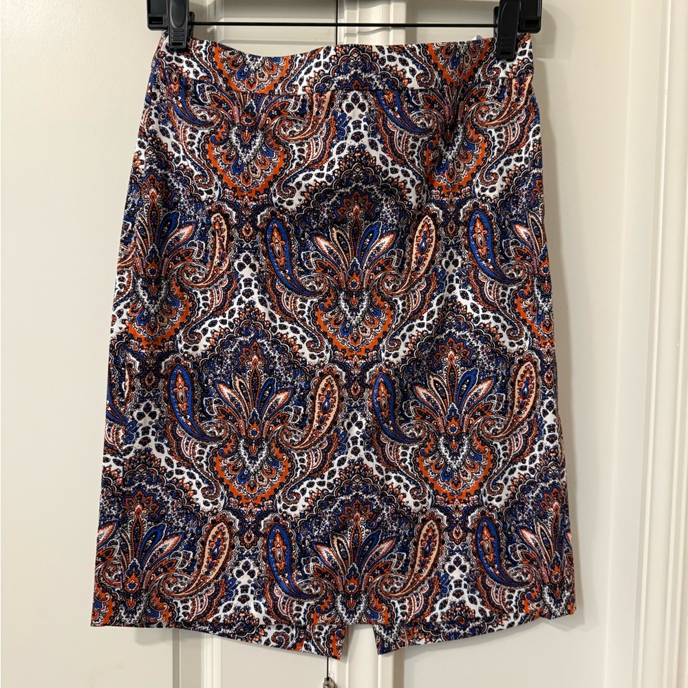 J Crew Paisley Print Women's Skirt in Multicolor